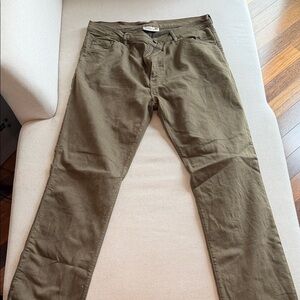 Men's Raleigh Denim Olive Jeans